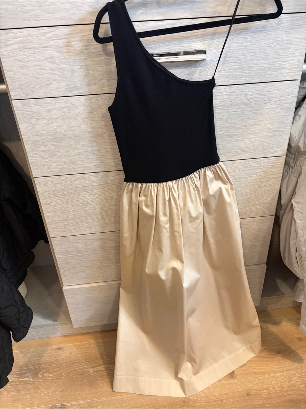 Rails Black and Cream Knit Dress
